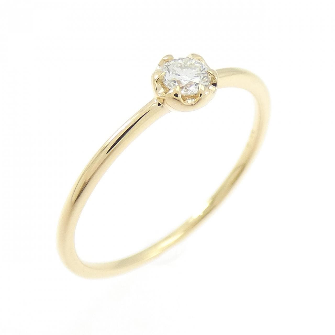 K18YG ダイヤモンド リング 0.10CT