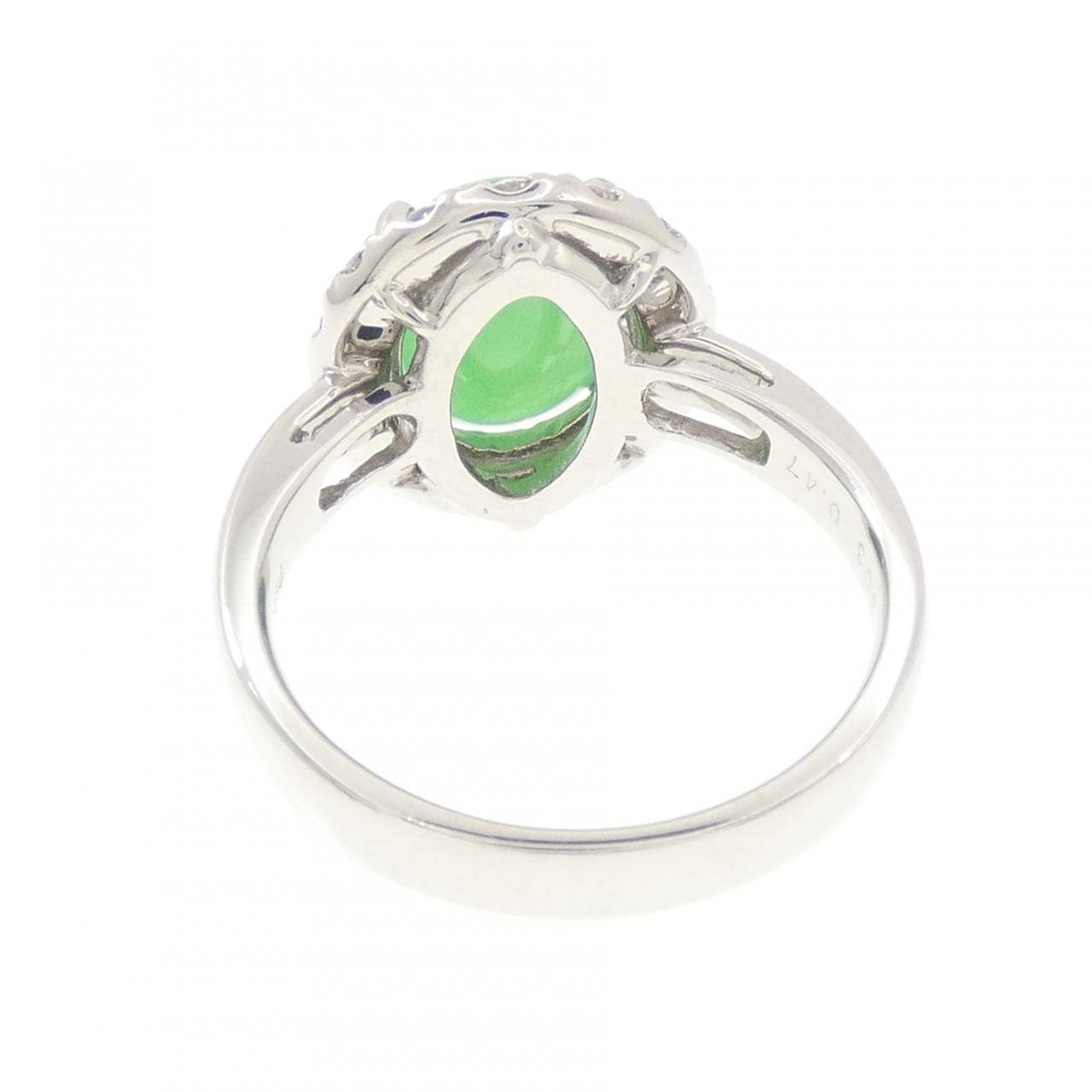 PT900 ヒスイ リング 3.03CT