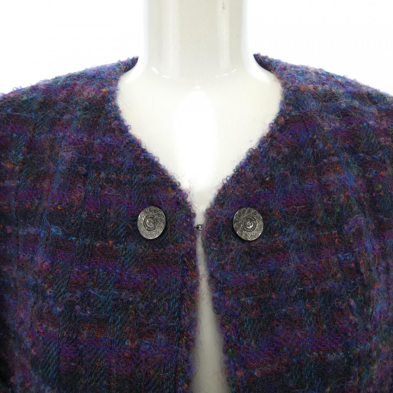 [vintage] CHANEL collarless jacket