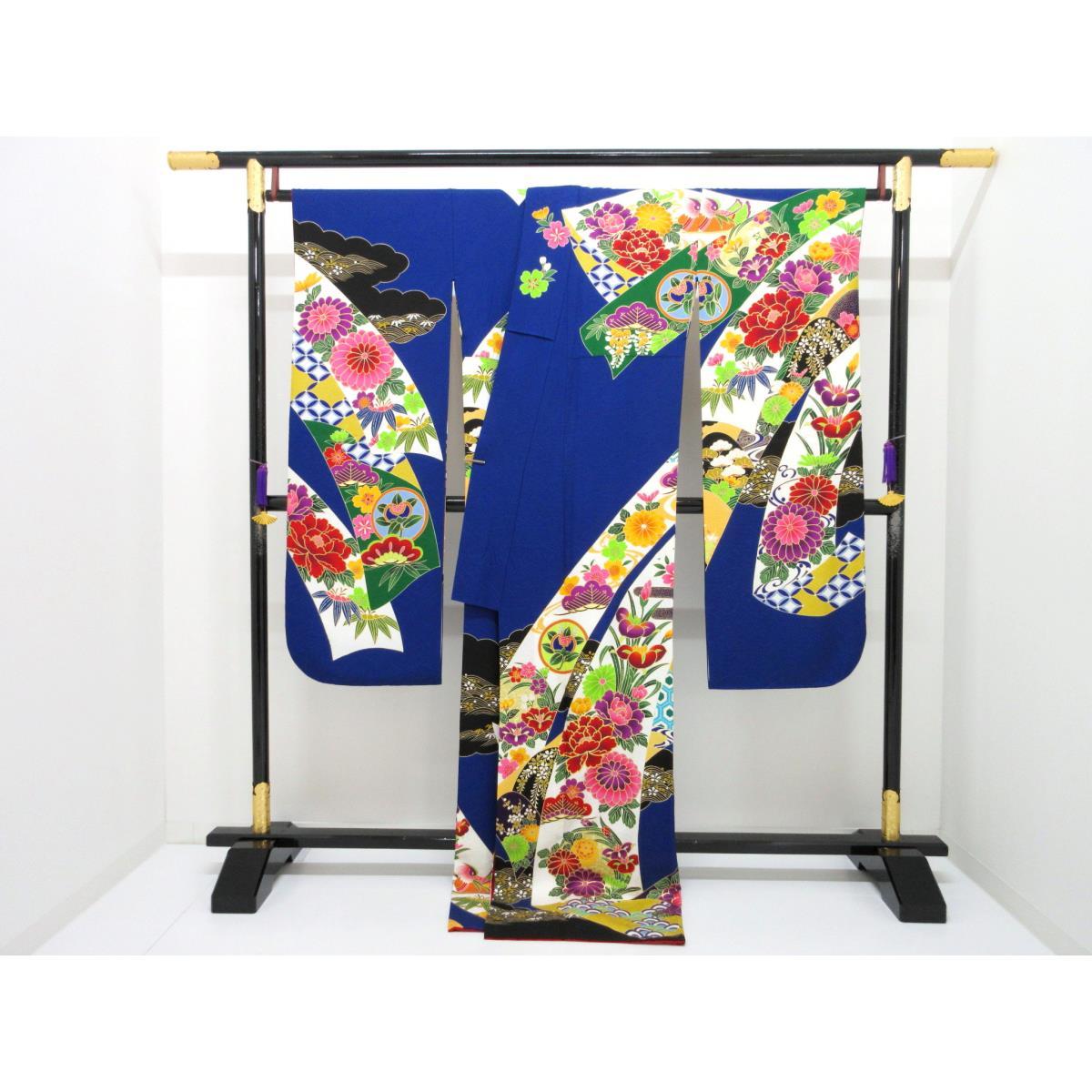 袋帯　友禅金彩加工　刺繍入り