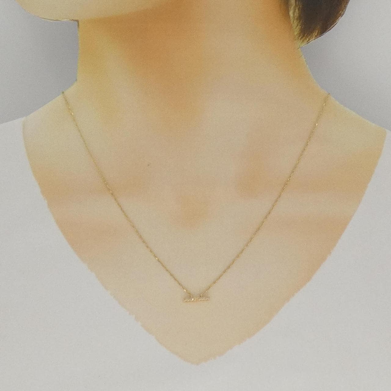 ヒロタカ トラペーズ ネックレス 0.03CT