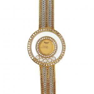 ショパール ハッピーダイヤモンド YGxWG/2D･5P 204355-9001 YG クォーツ