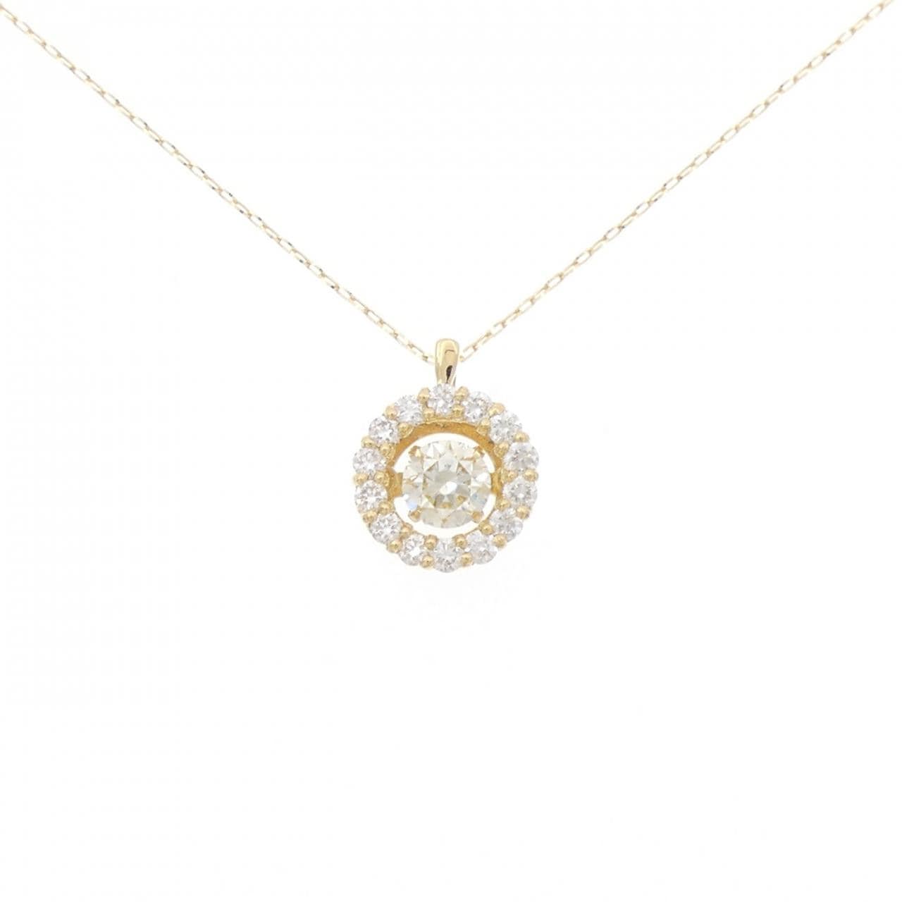 【新品】K18YG ダイヤモンド ネックレス 0.36CT