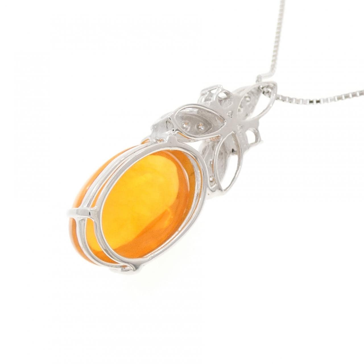 K18WG オパール ネックレス 5.98CT