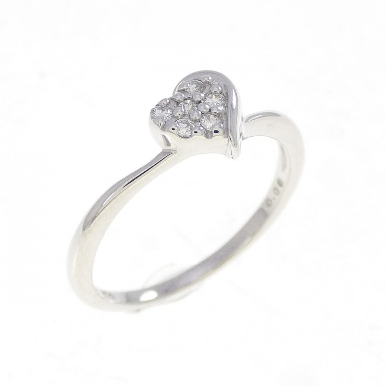スタージュエリー ハート ダイヤモンド リング 0.06CT