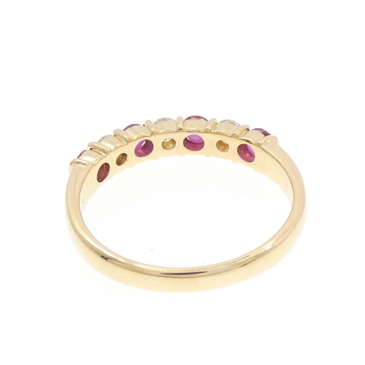 K18YG ルビー リング 0.46CT