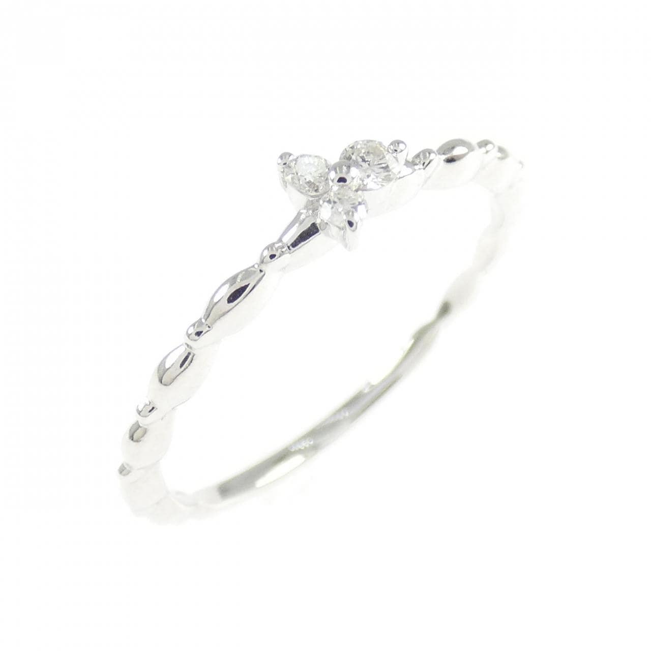 K10WG ダイヤモンド リング 0.04CT