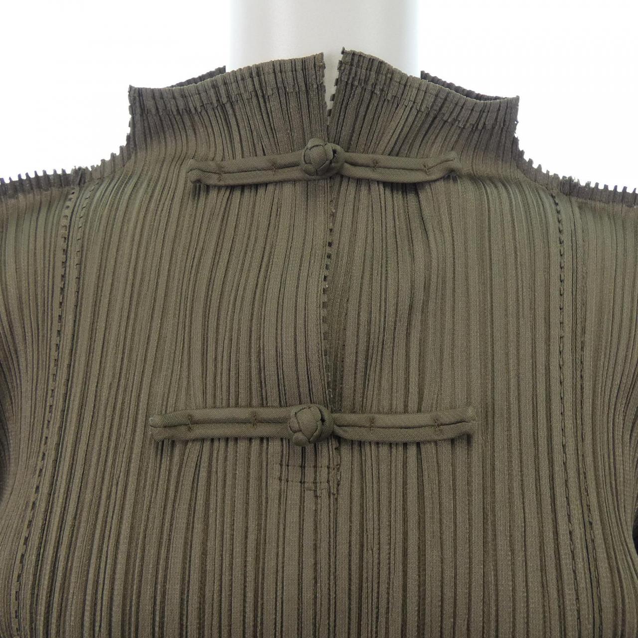 【ヴィンテージ】プリーツプリーズ PLEATS PLEASE 2004 チャイナボタン PP41-JK163 7559032 トップス