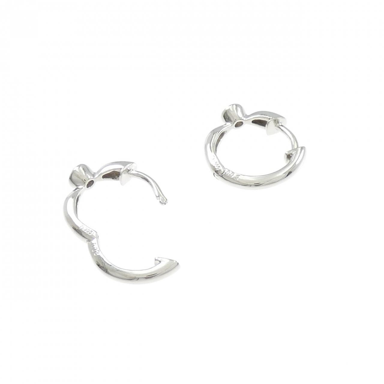 PT900 ダイヤモンド ピアス 0.06CT