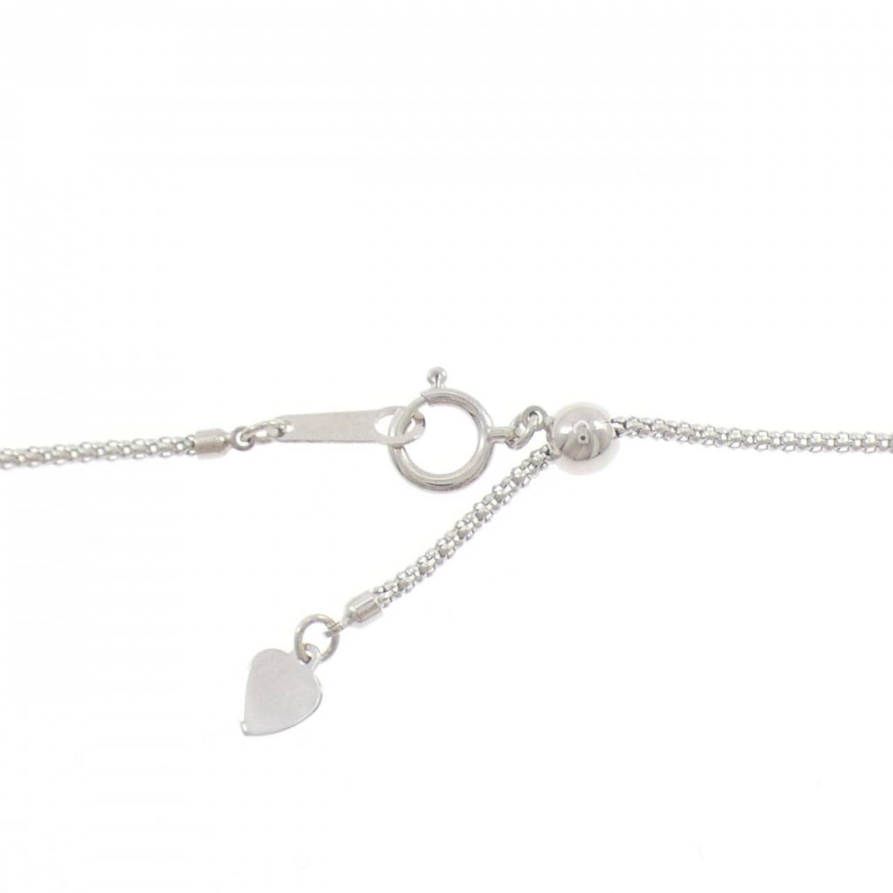 K18WG クロス ダイヤモンド ネックレス 1.12CT