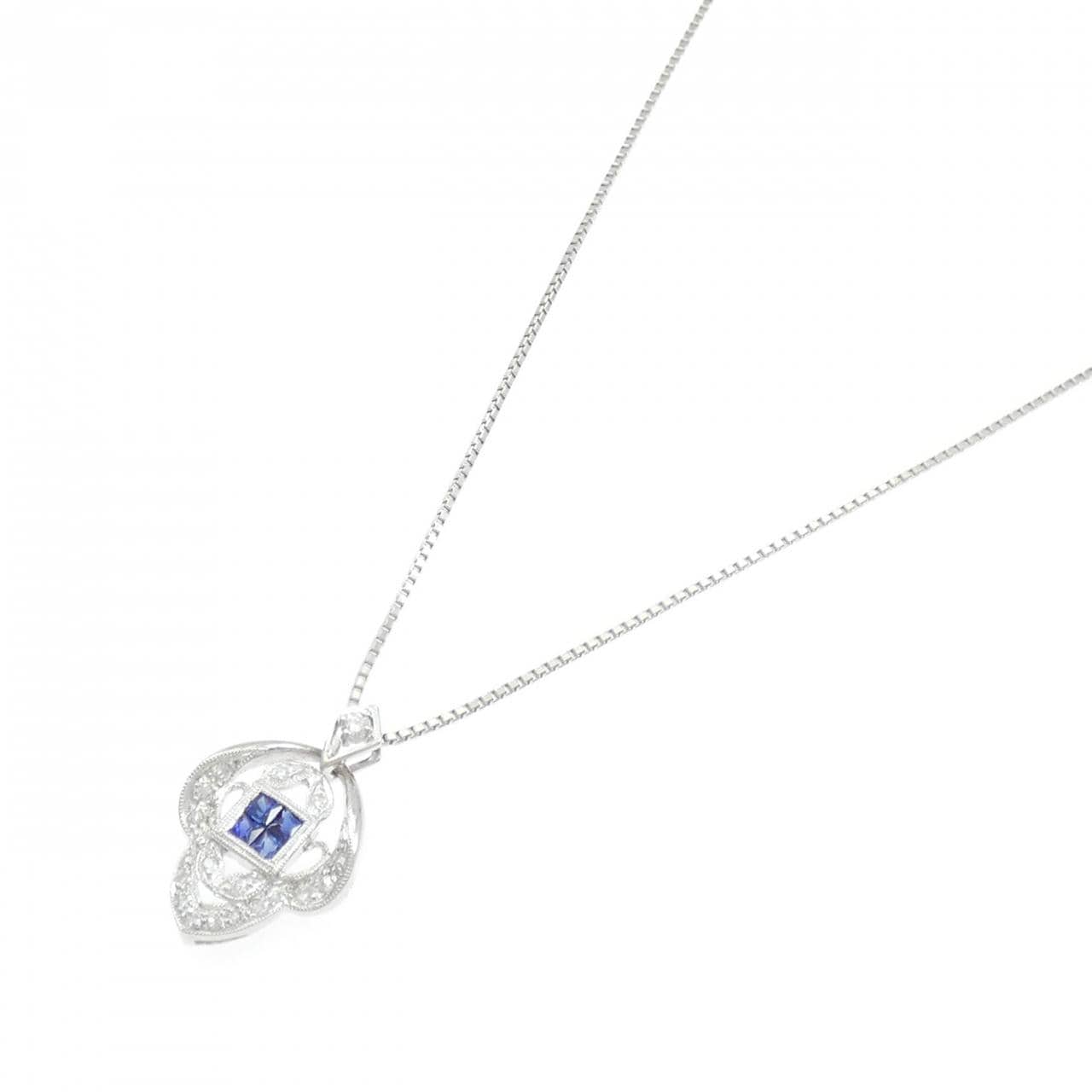 PT900/PT850 サファイヤ ネックレス 0.35CT
