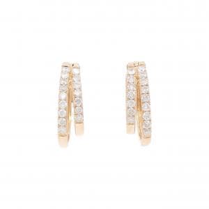 K18PG ダイヤモンド ピアス 0.60CT