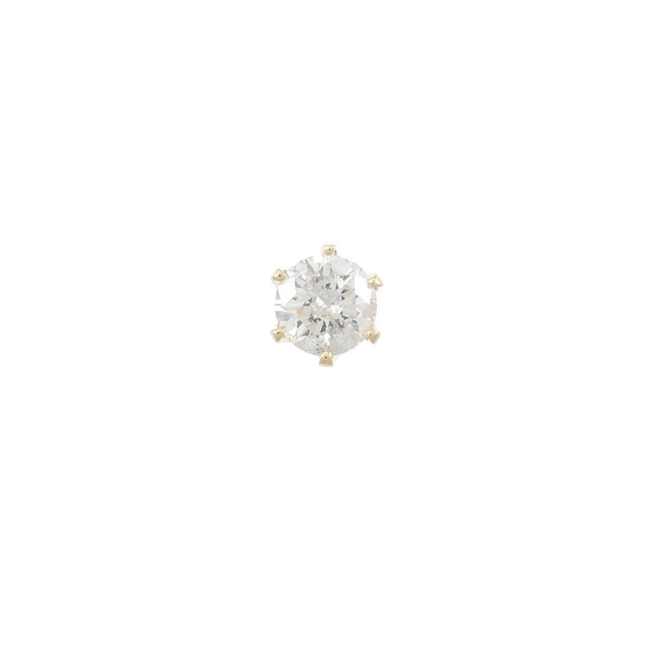 K18YG ダイヤモンド ピアス 0.505CT 片耳