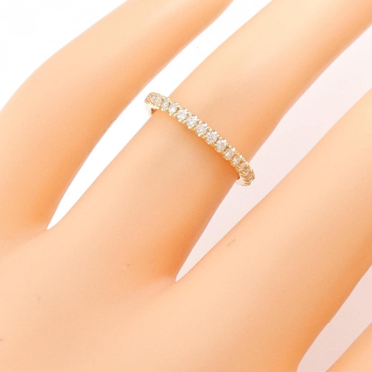 [Remake] K18YG Half Eternity Diamond Ring 0.20CT