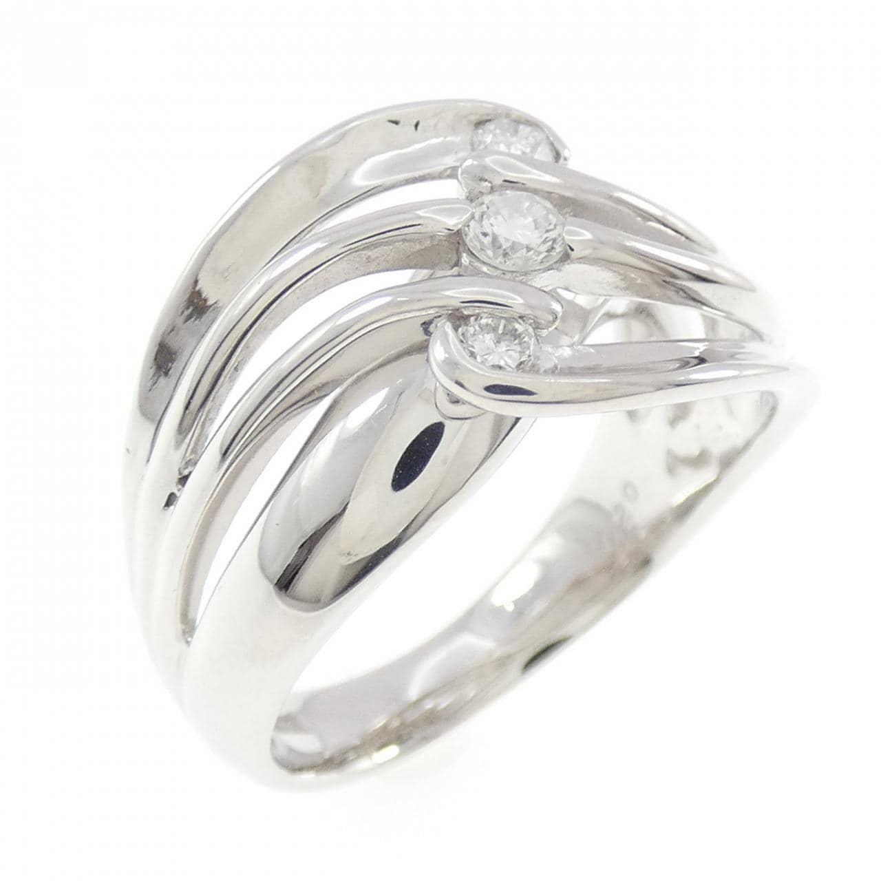 K18WG ダイヤモンド リング 0.20CT