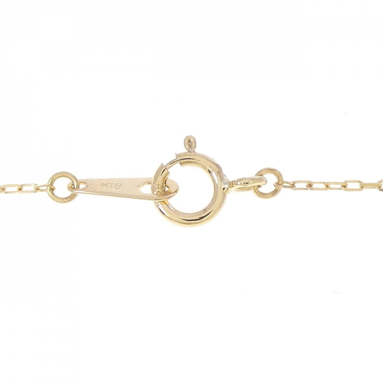 K18YG ソリティア ダイヤモンド ネックレス 0.24CT