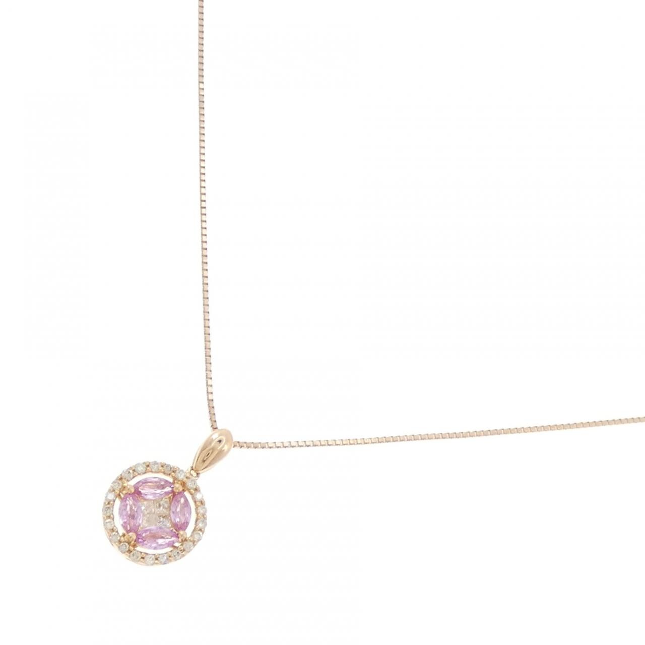K18PG サファイヤ ネックレス 0.70CT