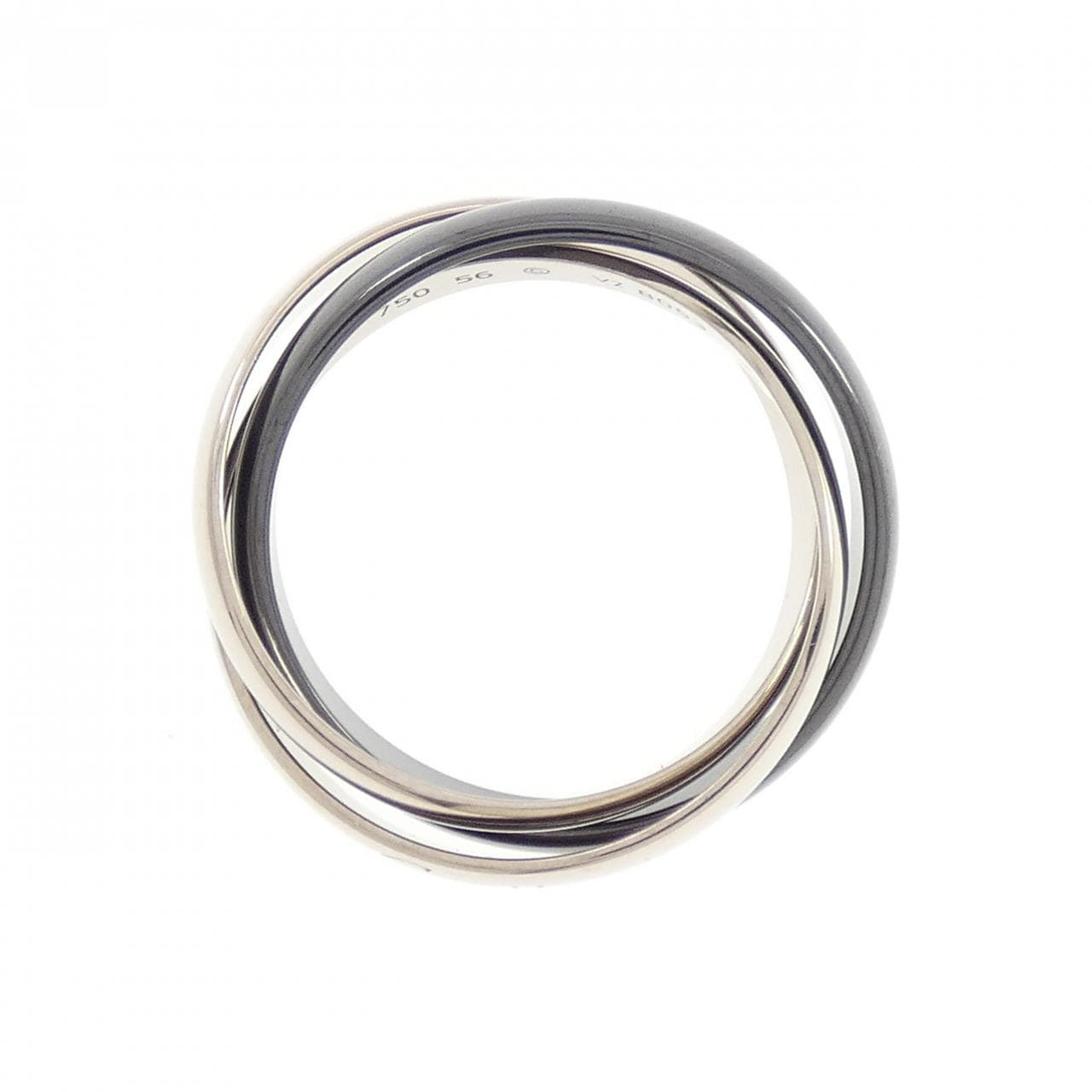 カルティエ トリニティ ブラック&ホワイト リング