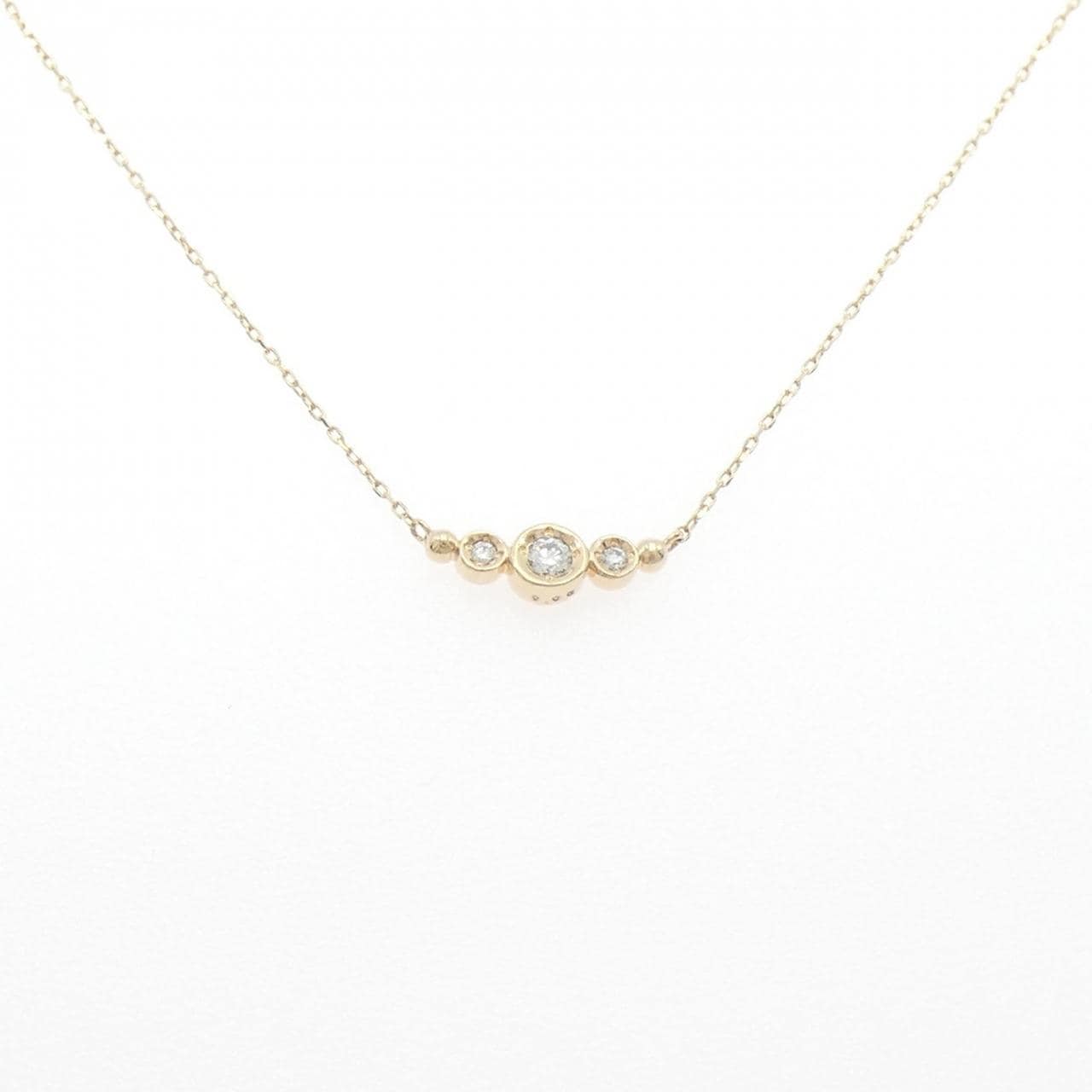 K10YG ダイヤモンド ネックレス 0.05CT