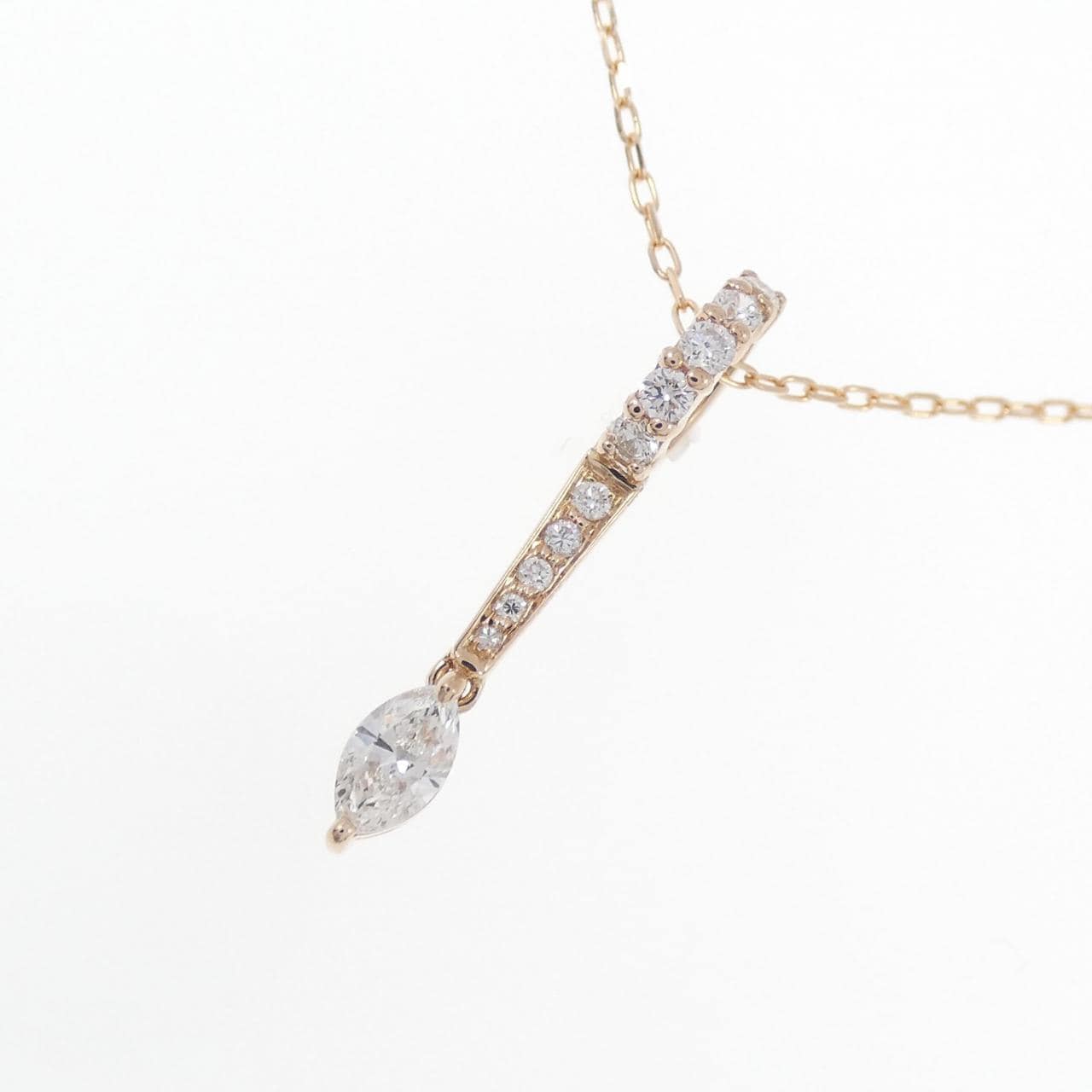 K18PG Diamond necklace