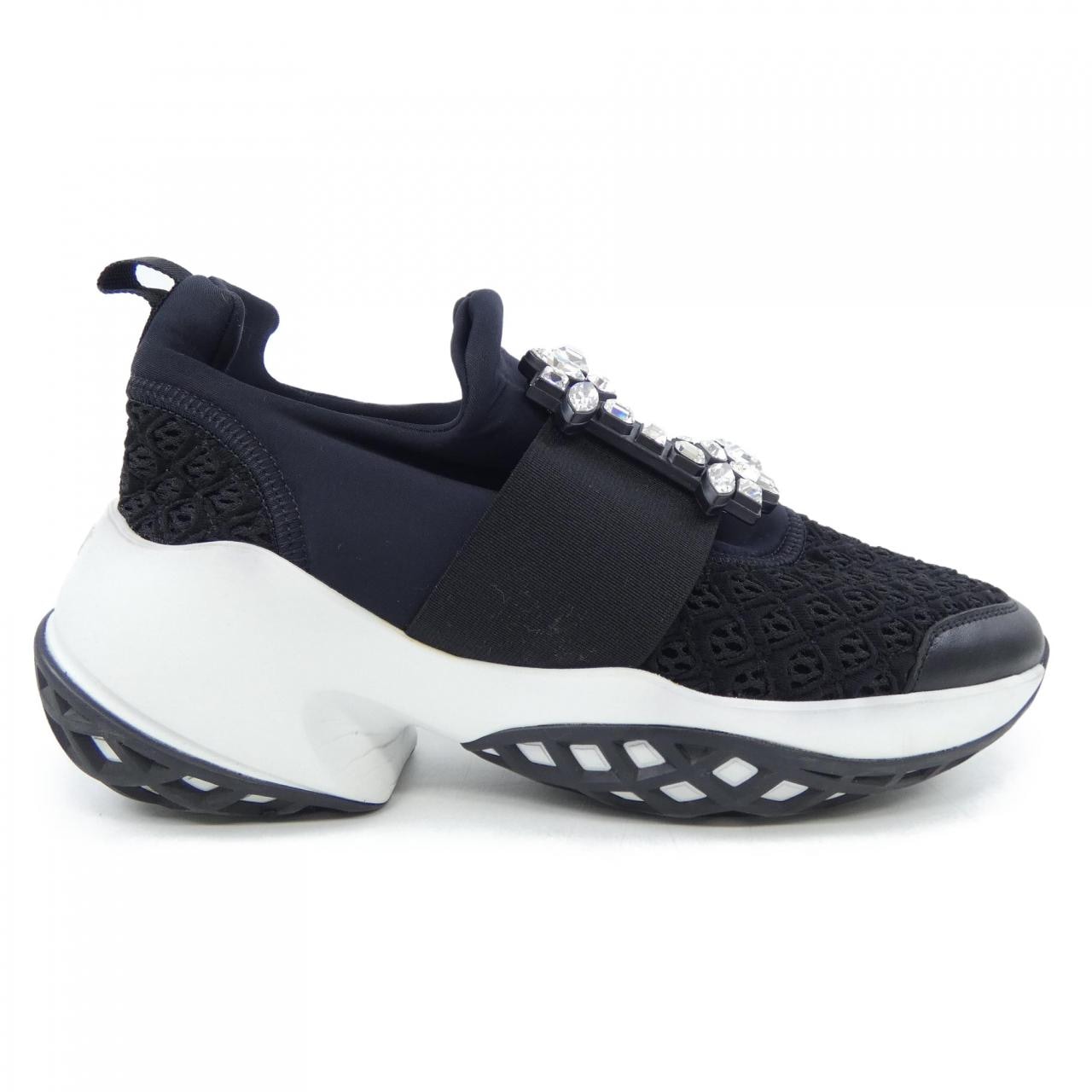 ロジェヴィヴィエ ROGER VIVIER ヴィヴ ラン　ストラスバックル スニーカー