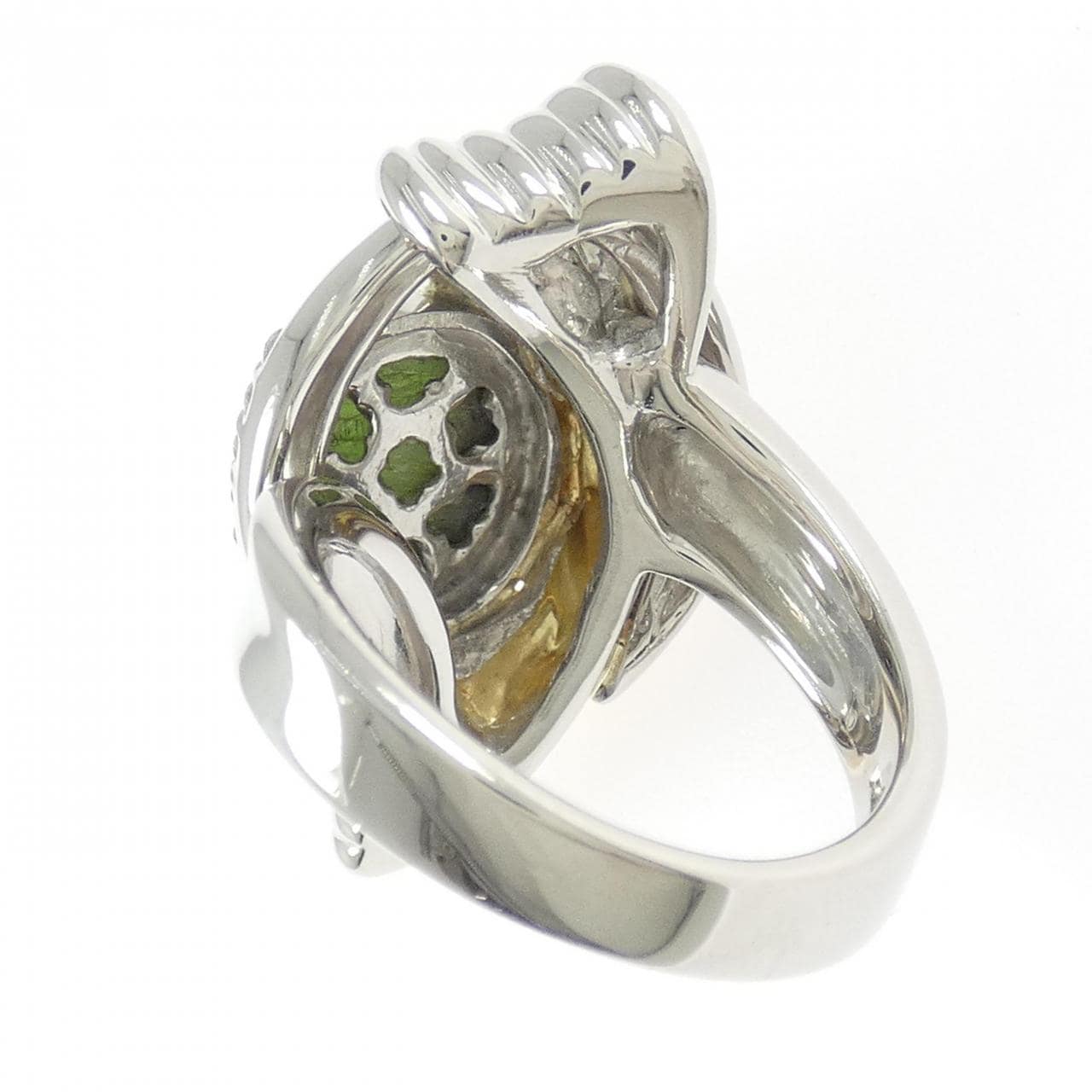 山本真理 トルマリンキャッツアイ リング 5.41CT