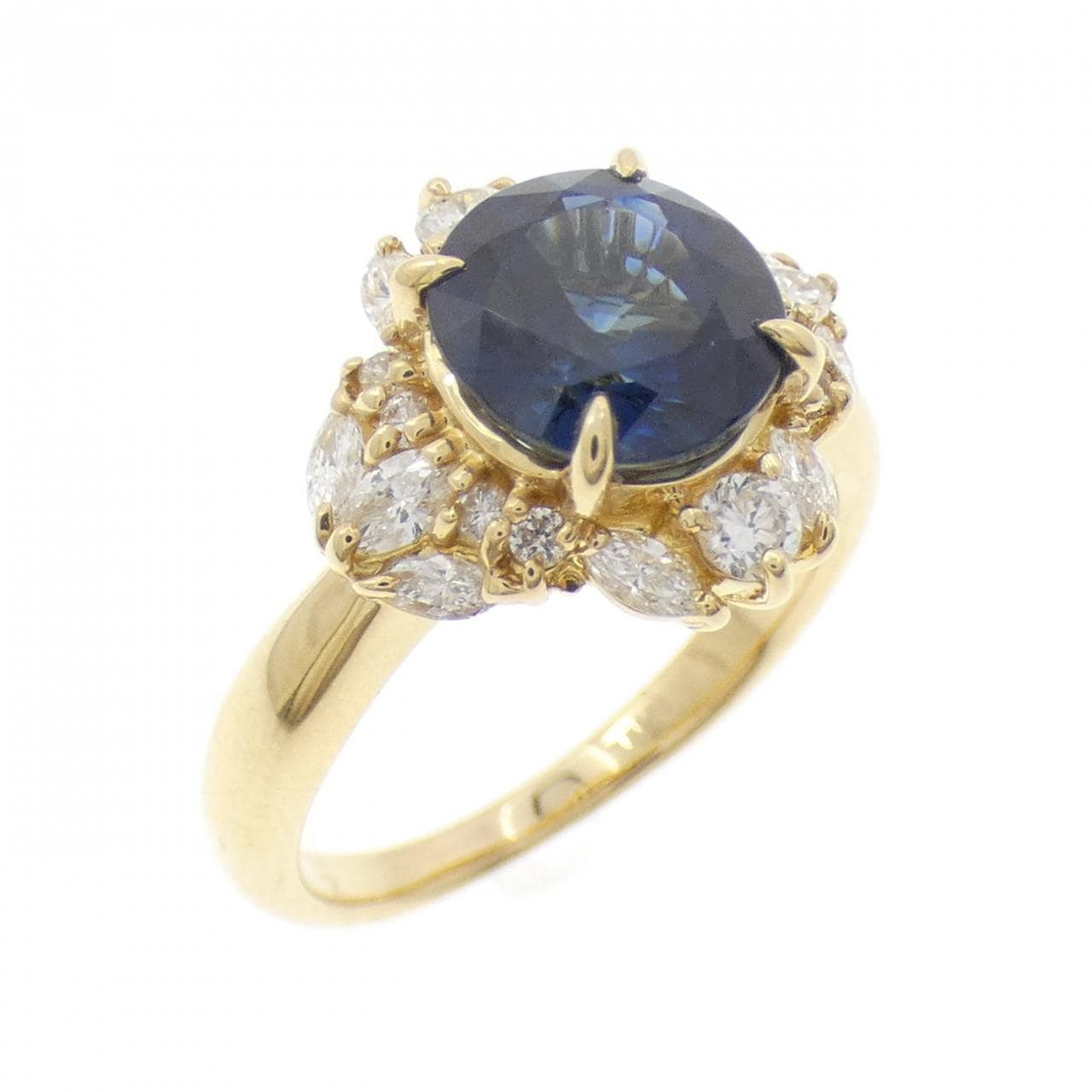 K18YG サファイヤ リング 2.339CT