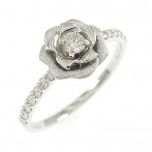PT950 フラワー ダイヤモンド リング 0.25CT