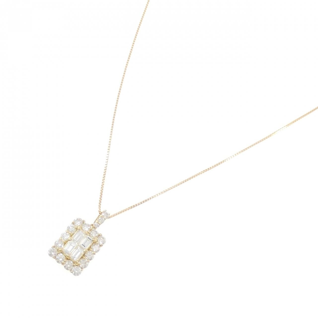 [新品] K18YG鑽石項鍊 1.00CT