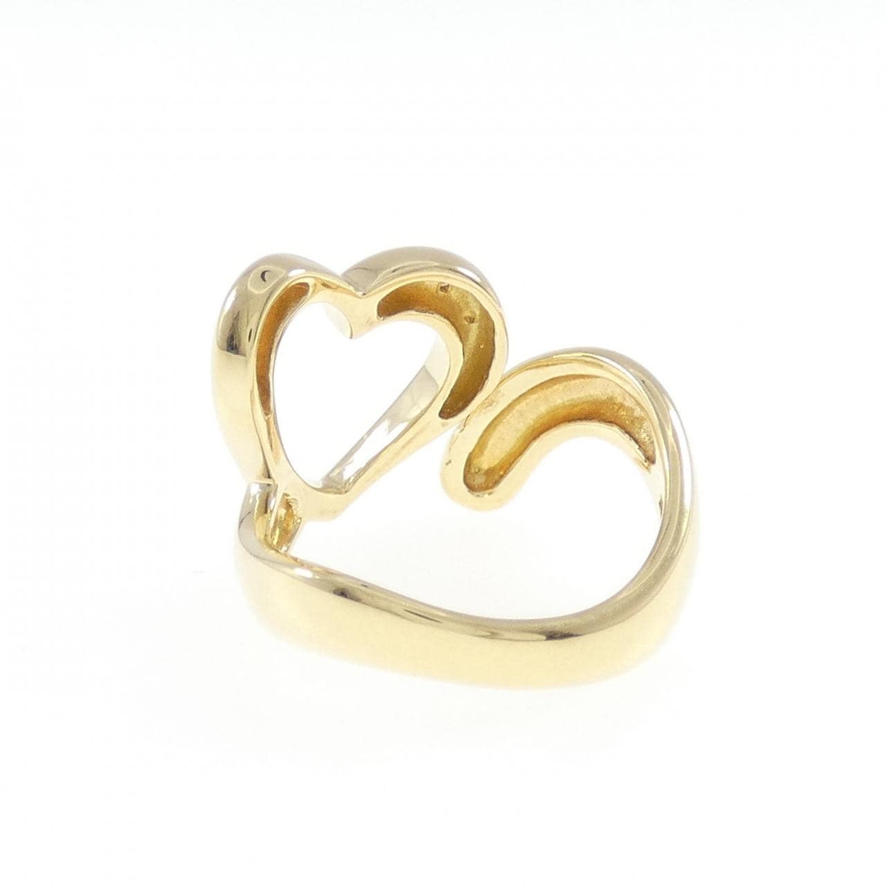 K18YG 心形钻石戒指 0.01CT