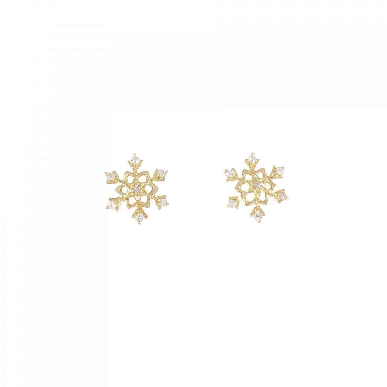 K18YG ダイヤモンド ピアス 0.06CT