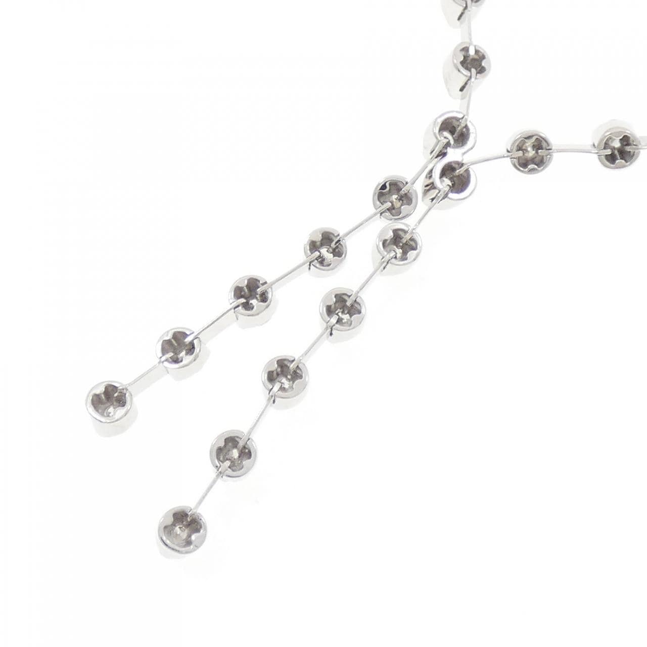 K18WG ダイヤモンド ネックレス 1.00CT