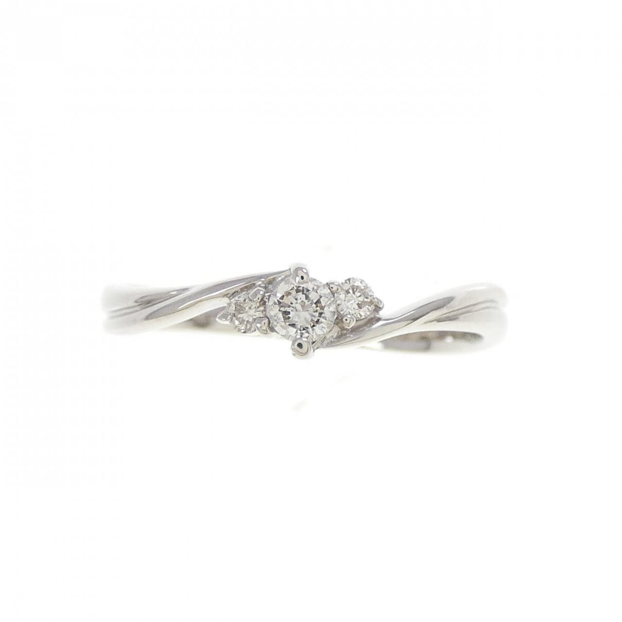 PT900 Diamond Ring 0.12CT
