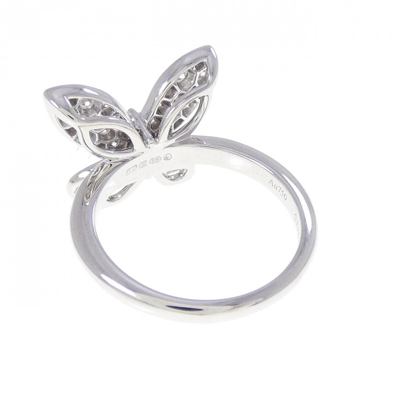 グラフ パヴェ バタフライ シルエット リング