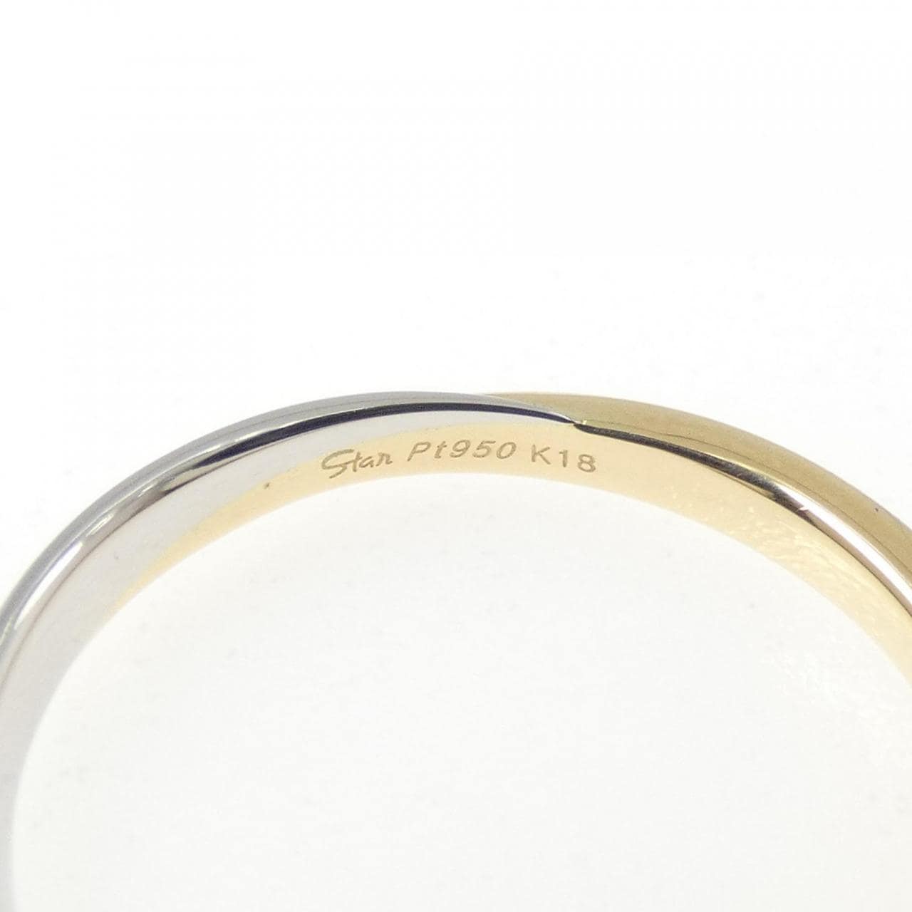スタージュエリー K18YG/PT950 リング