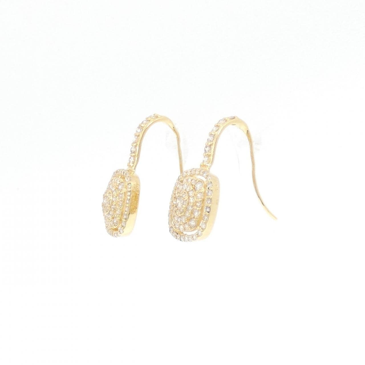 K18YG ダイヤモンド ピアス 0.80CT