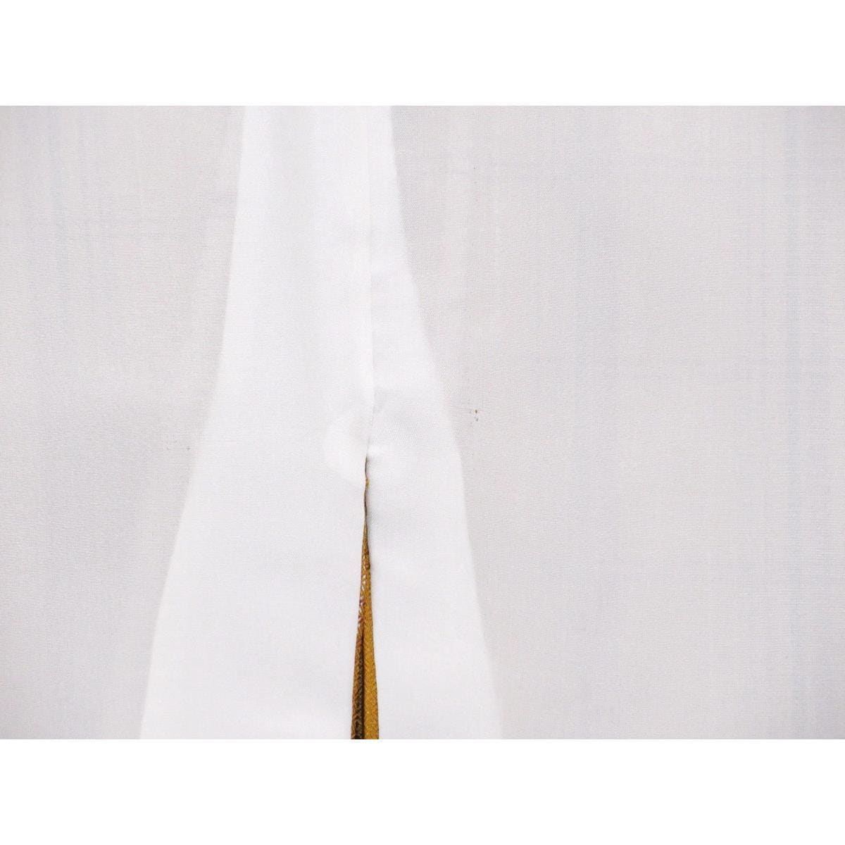 【未使用品】紬　黄八丈　証紙付　まるまなこ