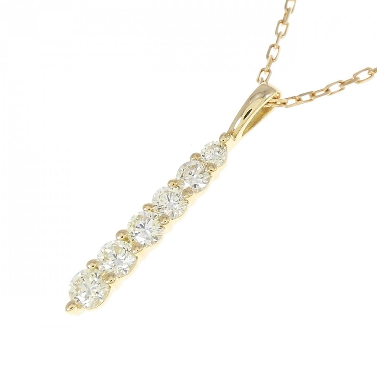 K18YG ダイヤモンド ネックレス 0.32CT