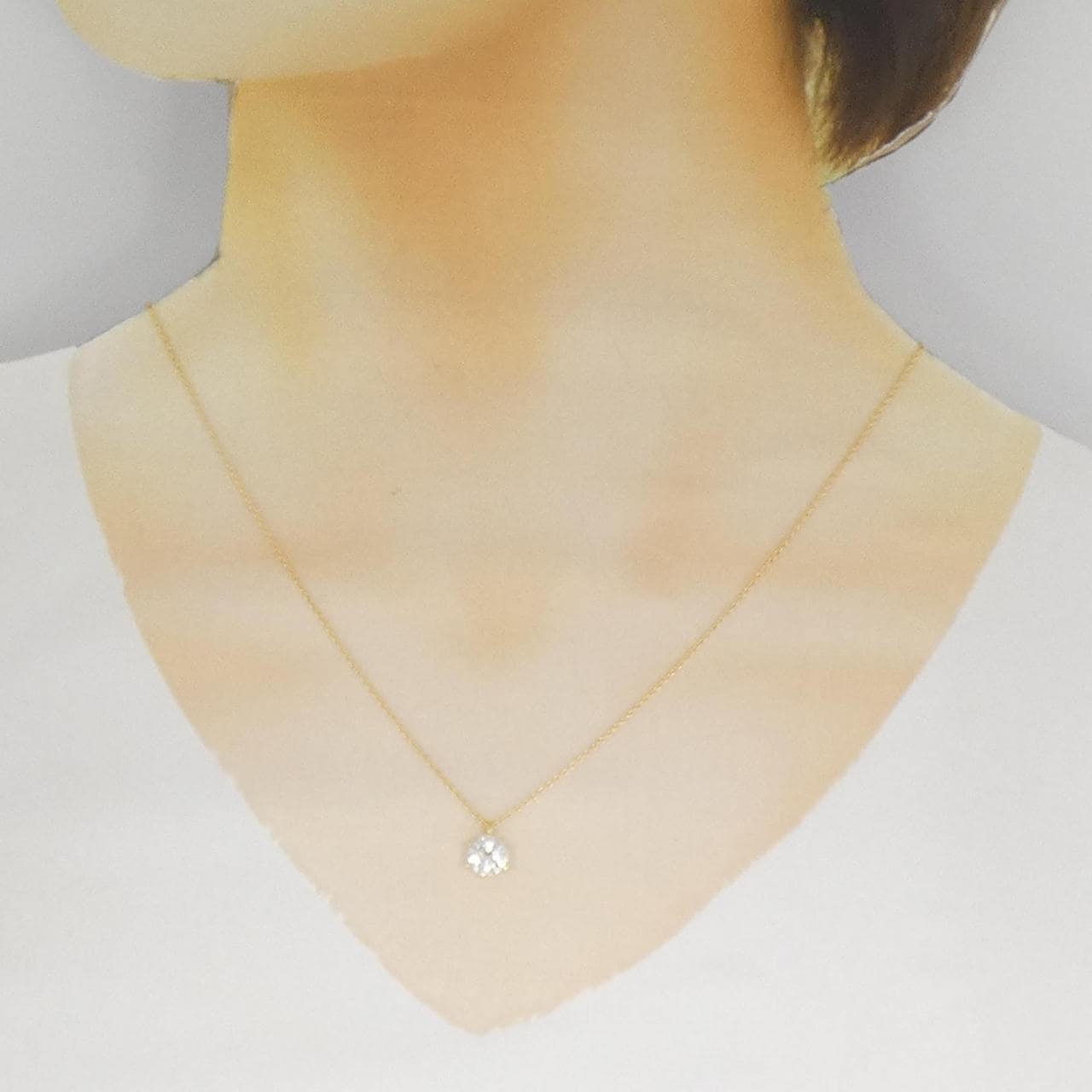 【リメイク】K18YG ダイヤモンド ネックレス 1.040CT G SI2 VG