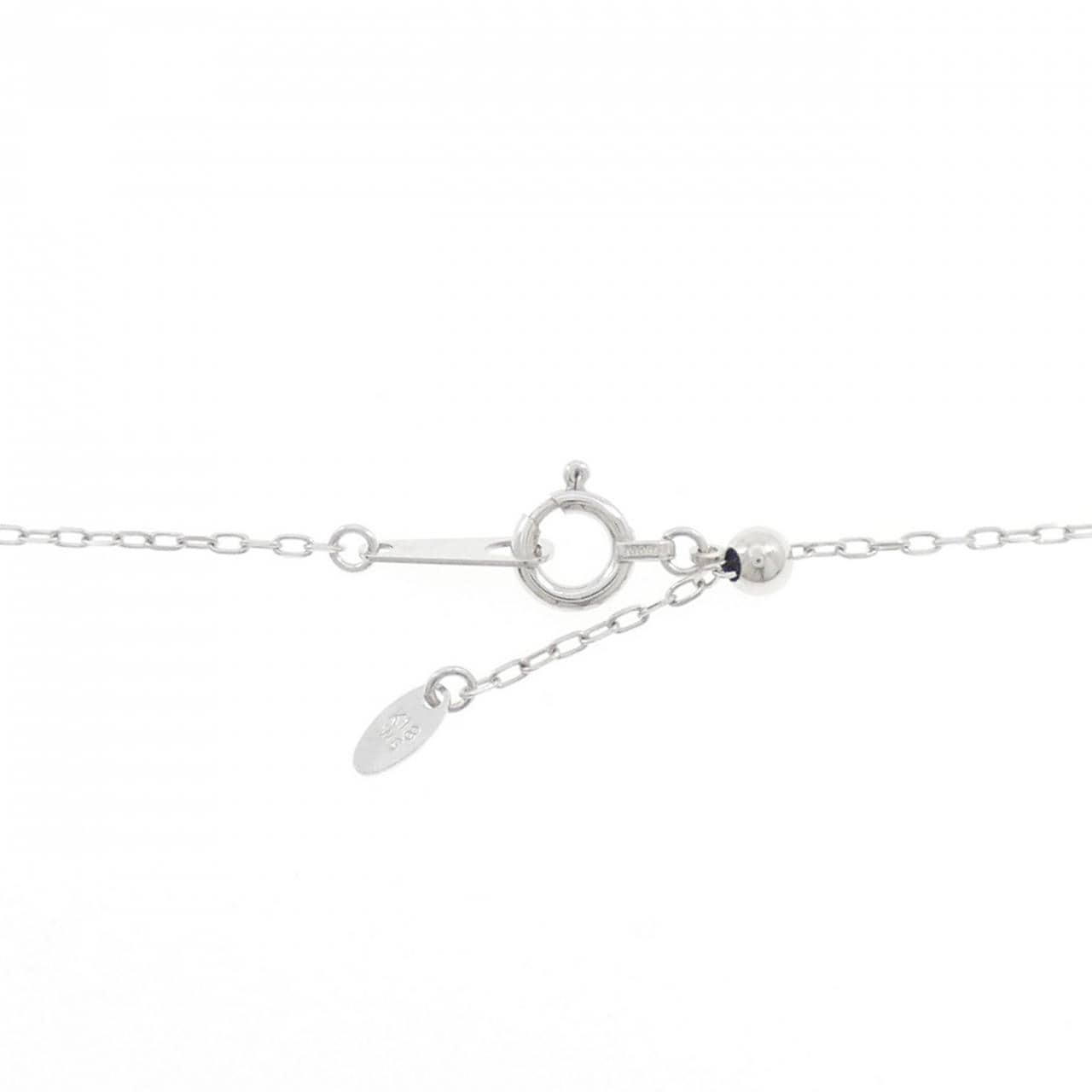 K18WG ハート ダイヤモンド ネックレス 0.52CT