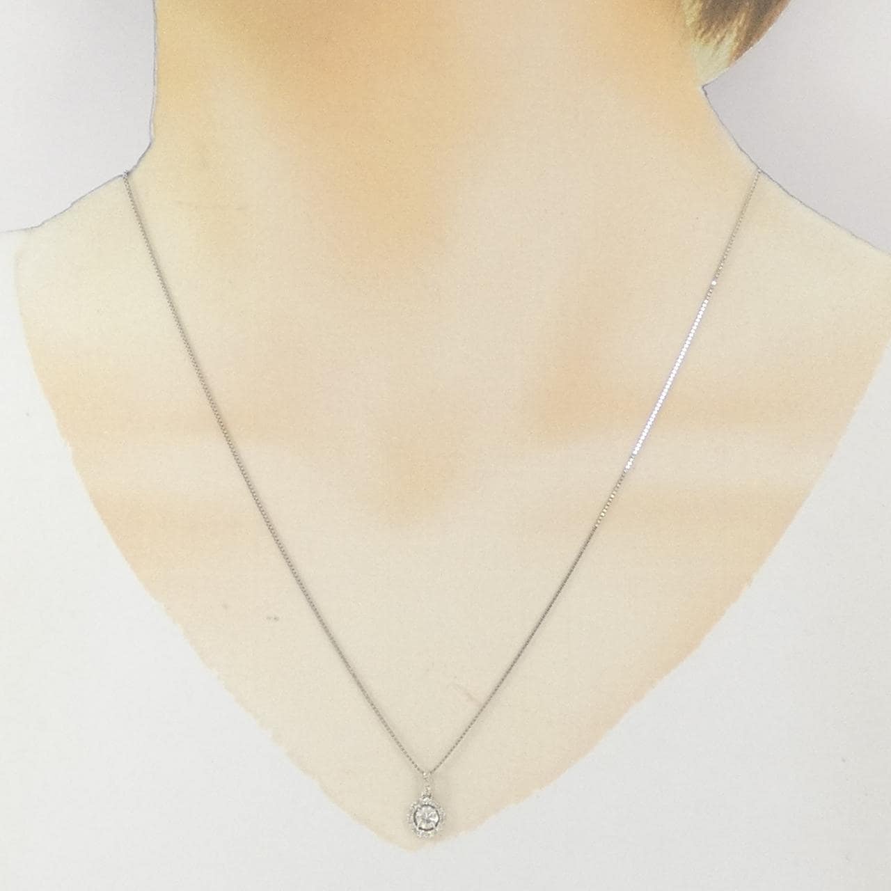 PT900/PT850 ダイヤモンド ネックレス 0.30CT