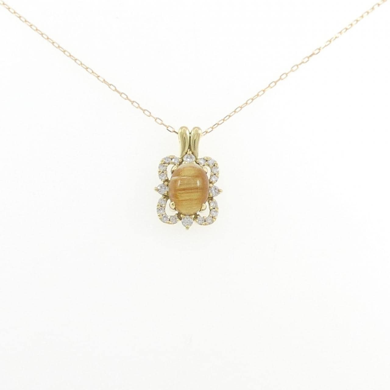 K18YG ルチルクオーツ ネックレス 2.71CT