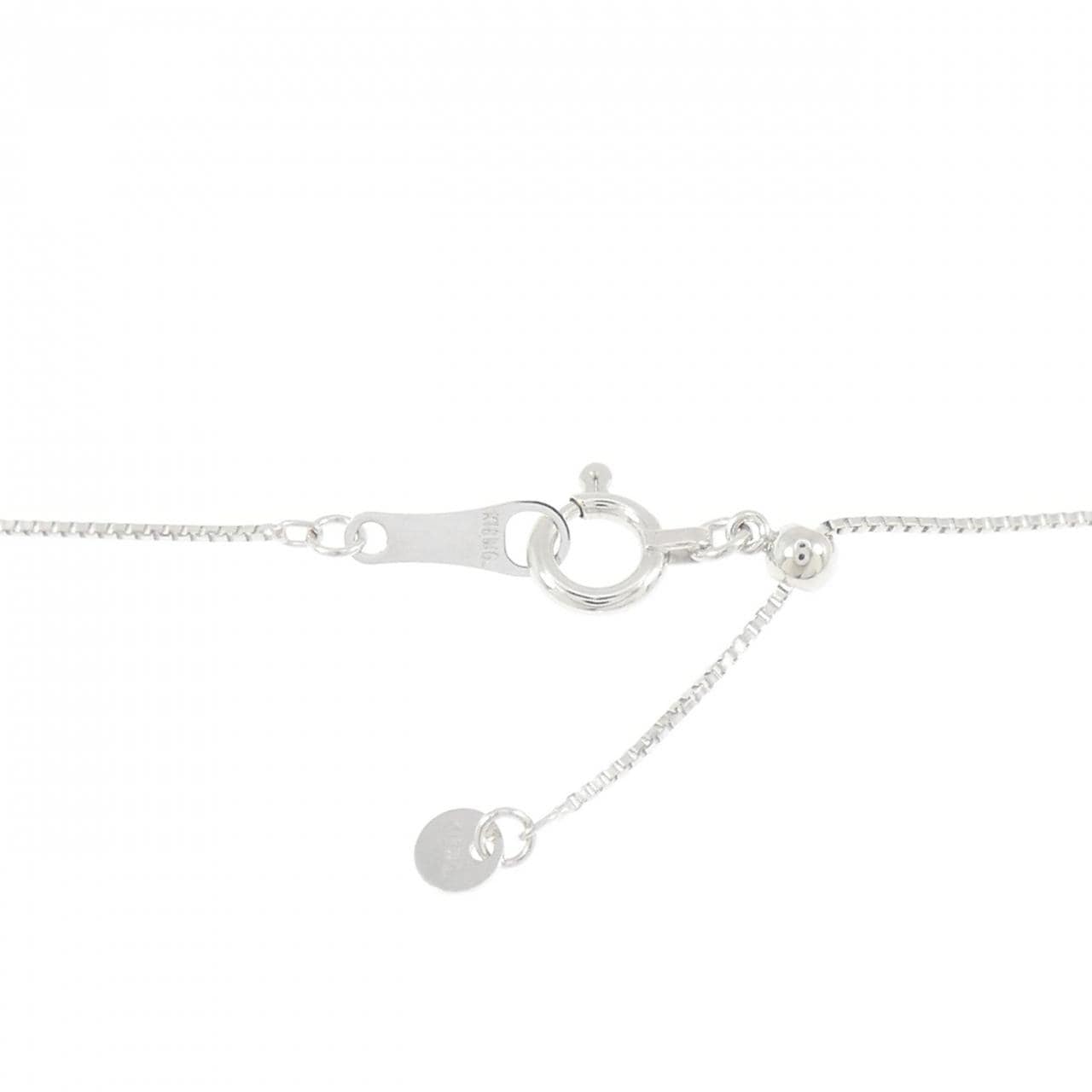 K18WG グリーンガーネット ネックレス 0.77CT