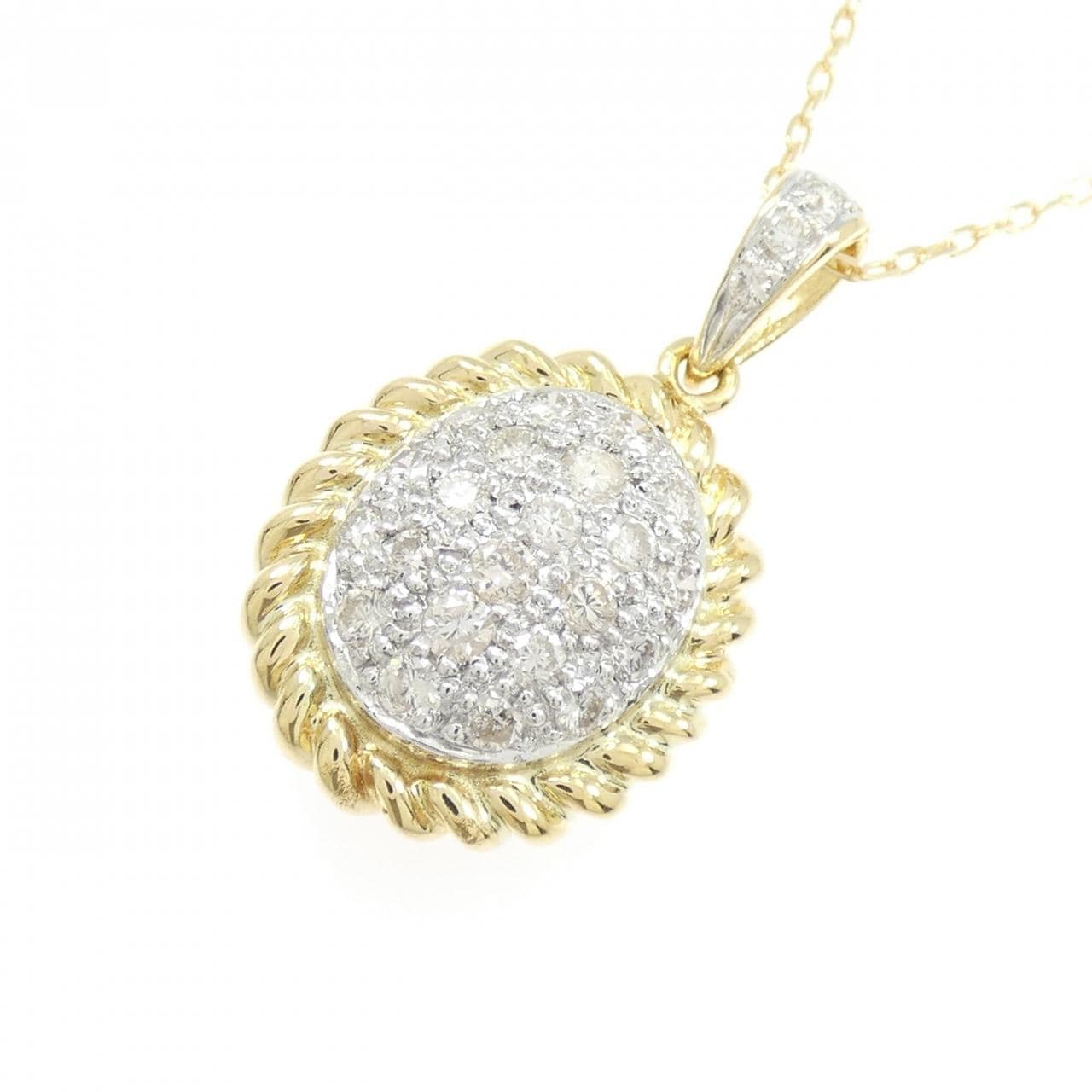 750YG/750WG/K18YG ダイヤモンド ネックレス 0.58CT