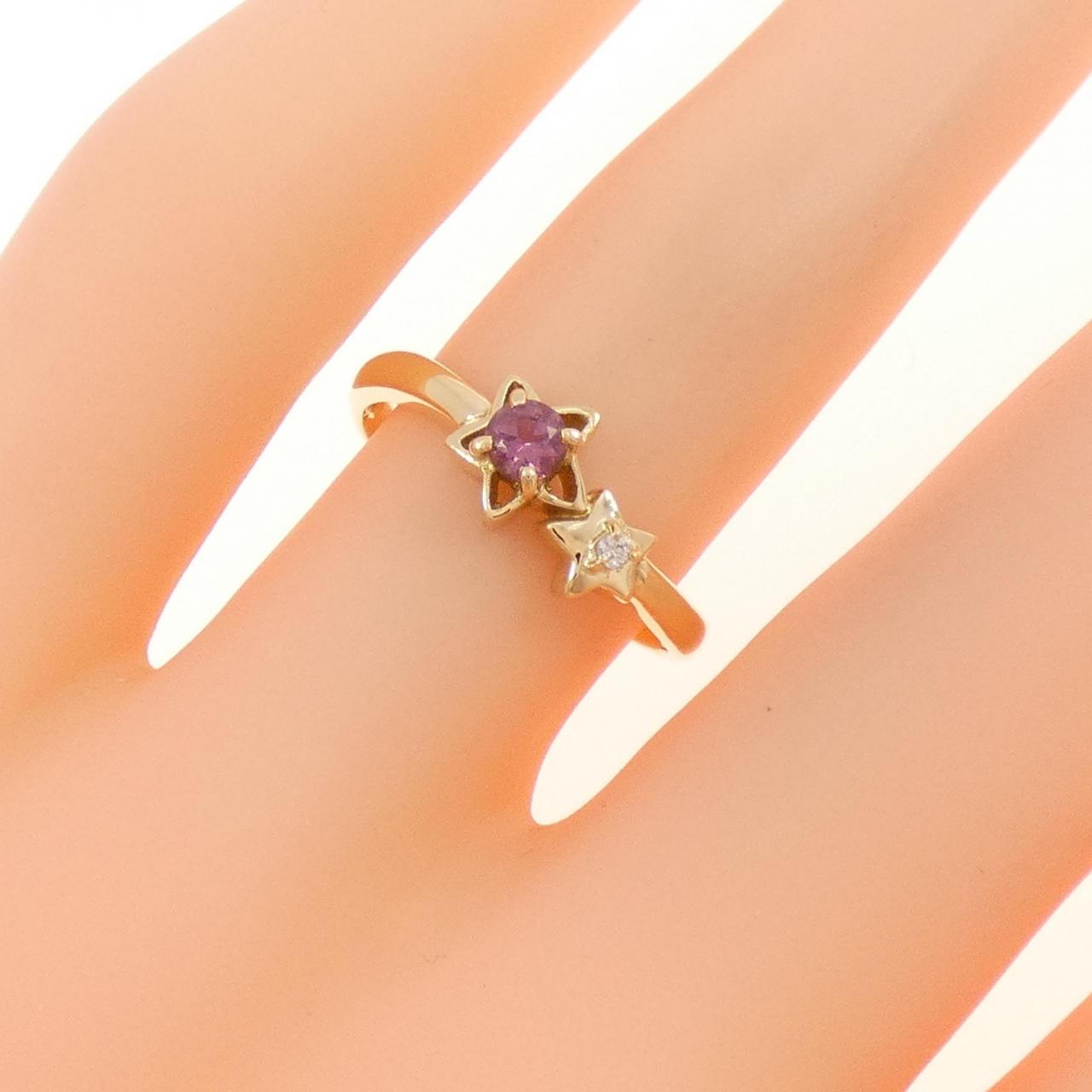 K18YG Star Tourmaline Ring