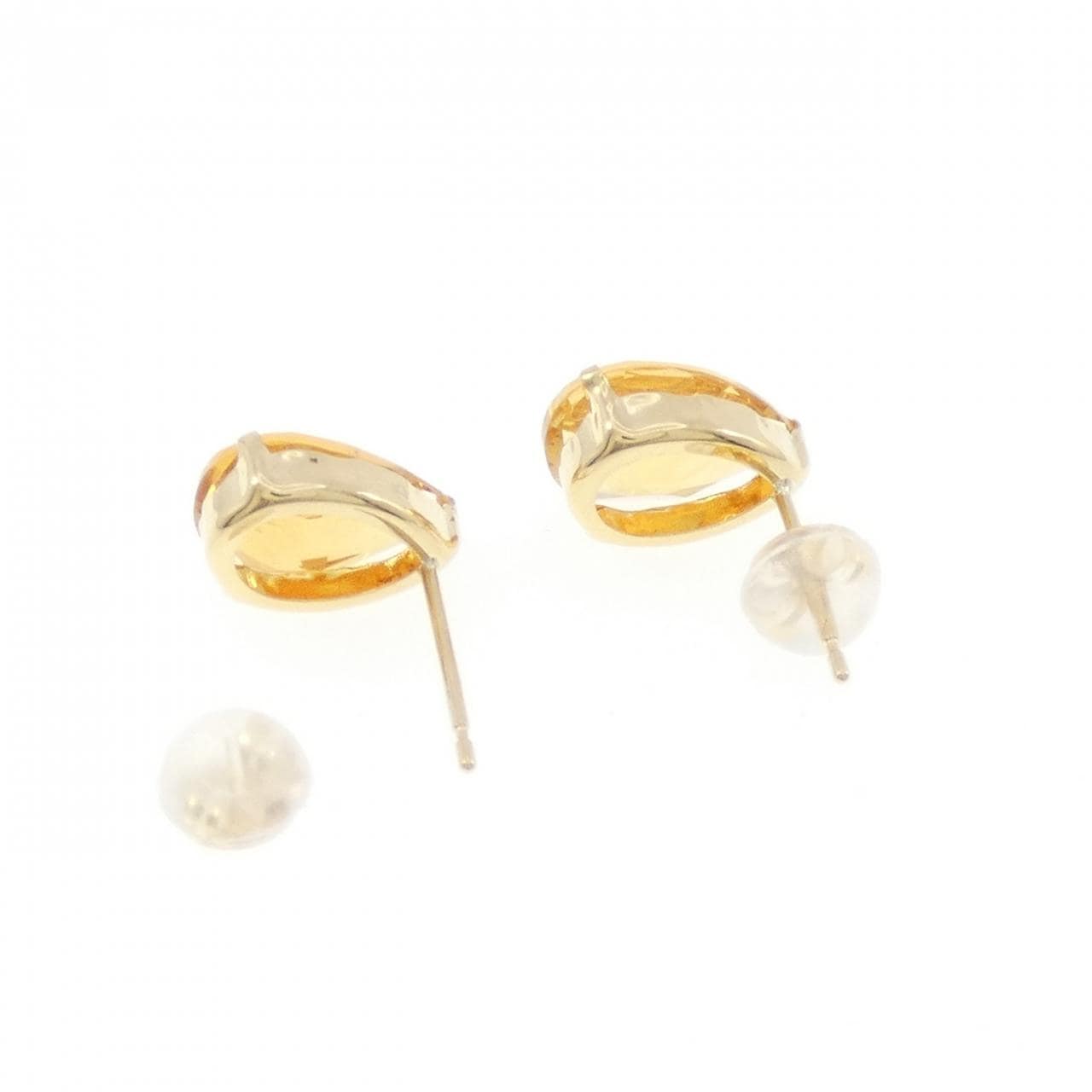K18YG シトリン ピアス 3.00CT