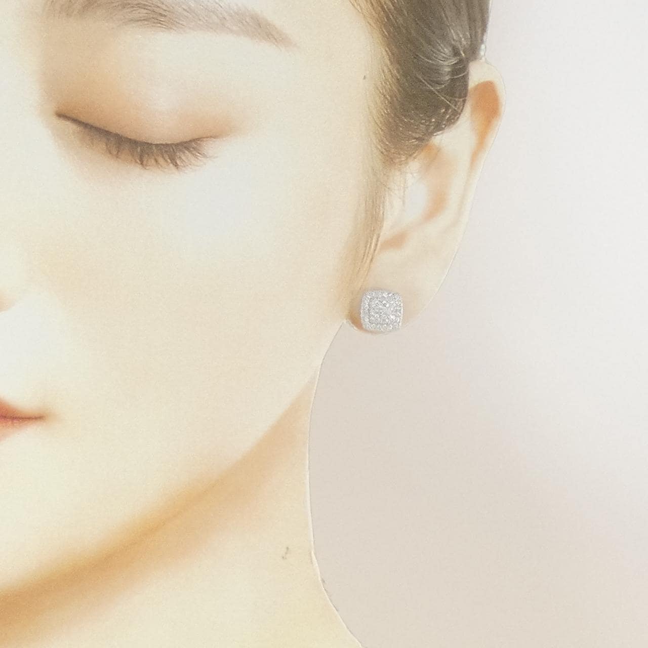 14KWG/K14WG ダイヤモンド ピアス