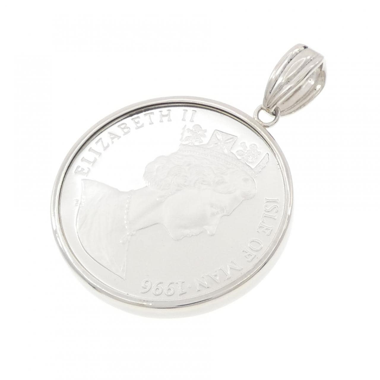 PT900(枠) コイン ペンダント