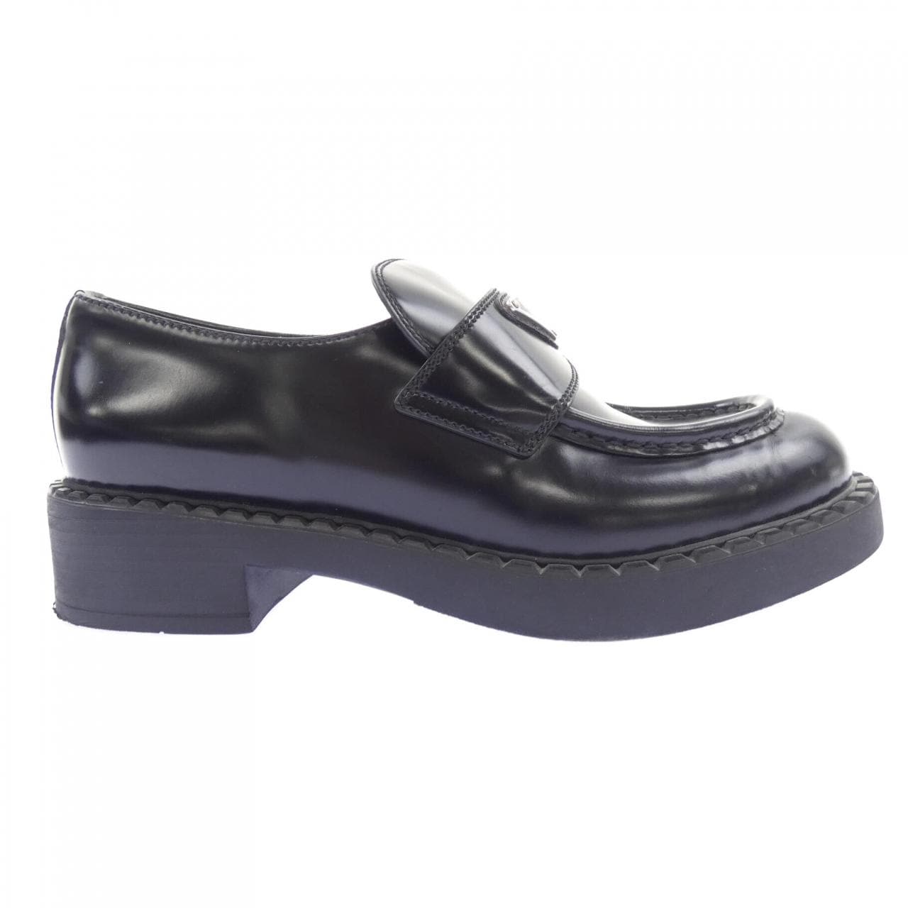 プラダ PRADA チョコレート ローファー トライアングルロゴ 1D246M シューズ
