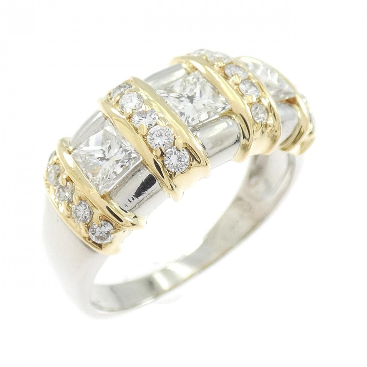 PT900/K18YG ダイヤモンド リング 1.00CT